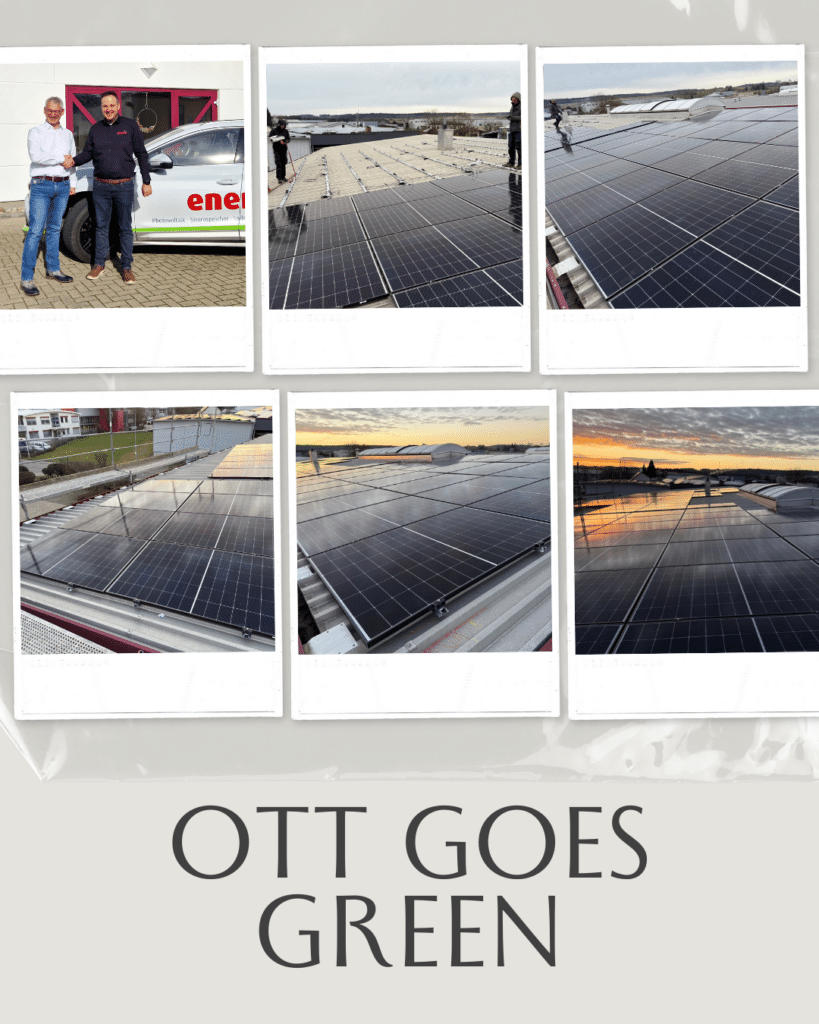 Ott installiert Solaranlagen für grüne Stromversorgung des gesamten Unternehmens